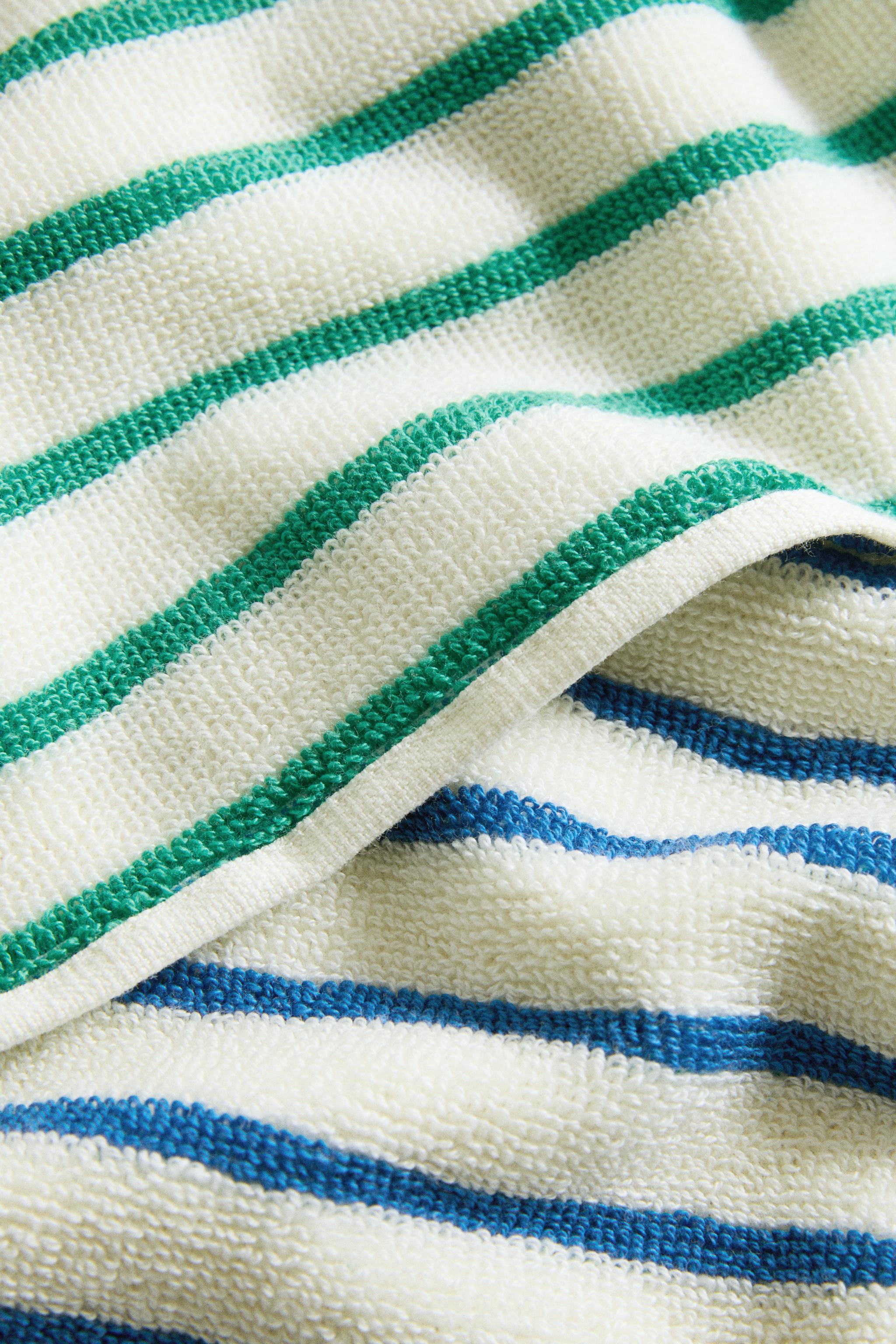 SERVIETTE DE BAIN ENFANT RÉVERSIBLE RAYURES